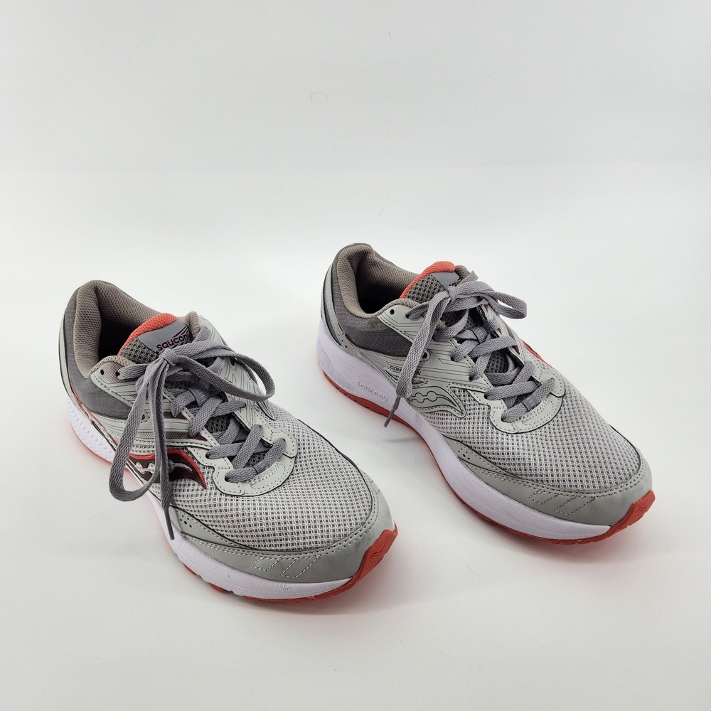 Saucony Cohesion 16 Women's Running Shoes Gray Orange Athletic Sneakers Size 10W
